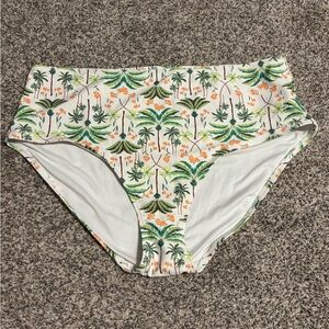 Old Navy Palm Tree Print Bikini Bottoms